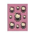 Hello Kitty Goth Plush Microfiber Blanket — Pink Cute Kawaii Cozy Throw