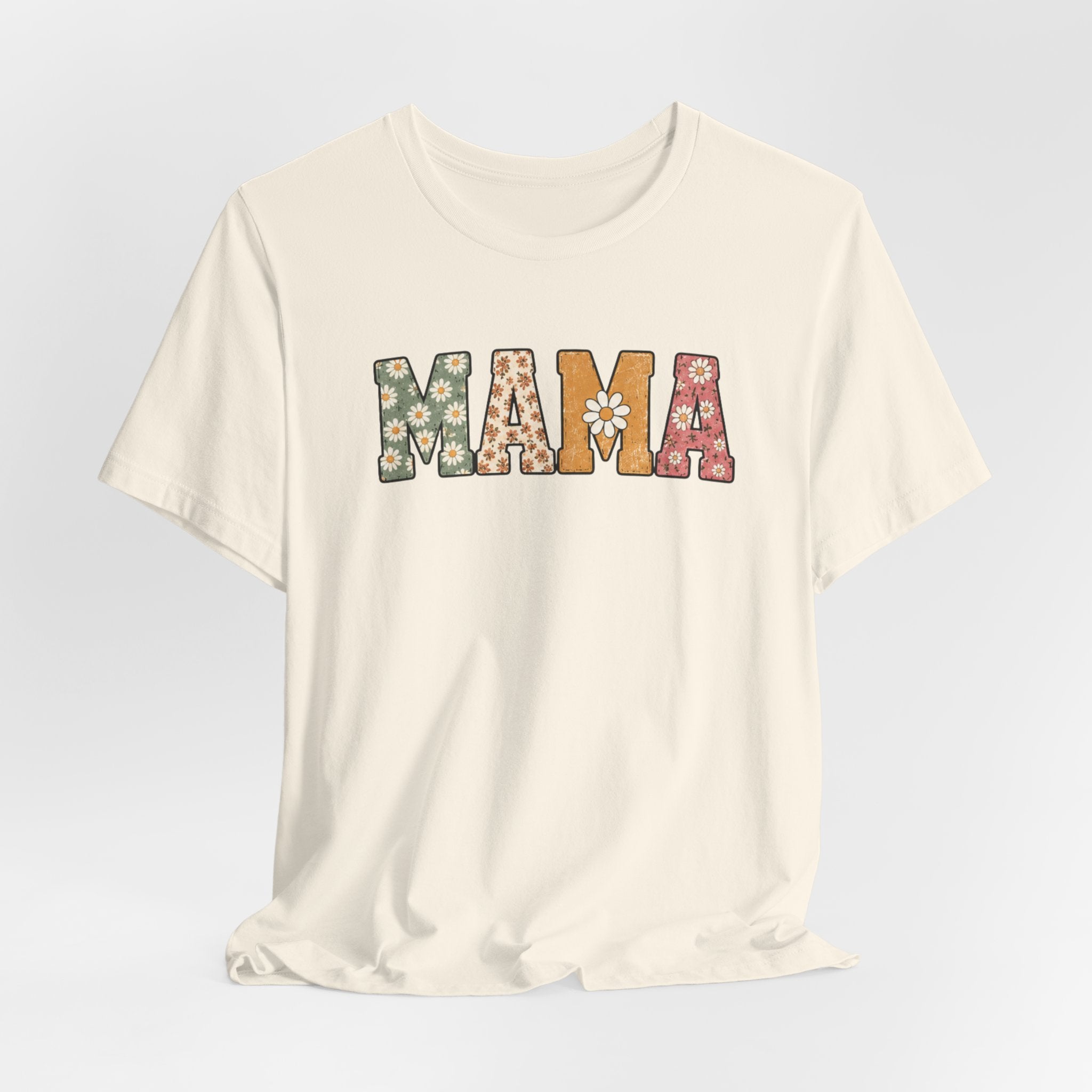 Mama Floral Tee — Retro Daisy Mom Shirt for Mother's Day