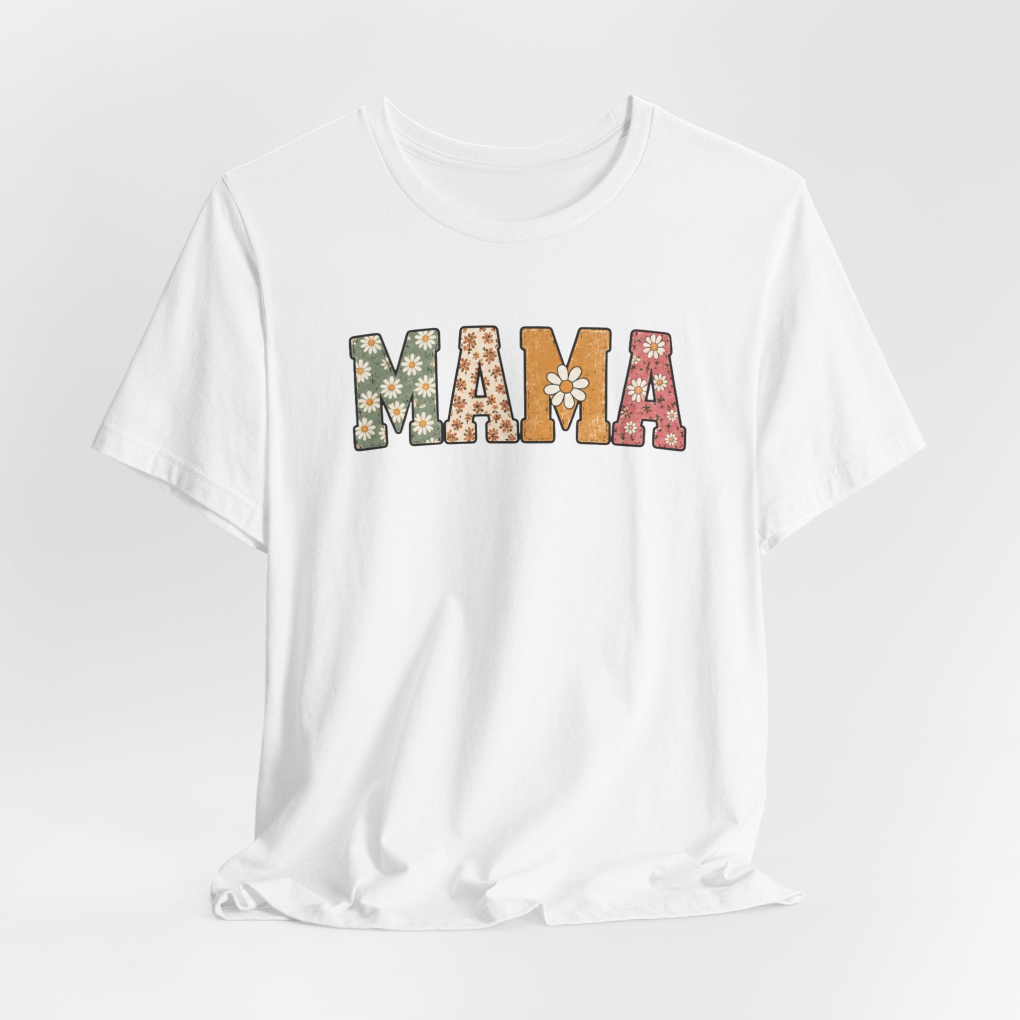 Mama Floral Tee — Retro Daisy Mom Shirt for Mother's Day