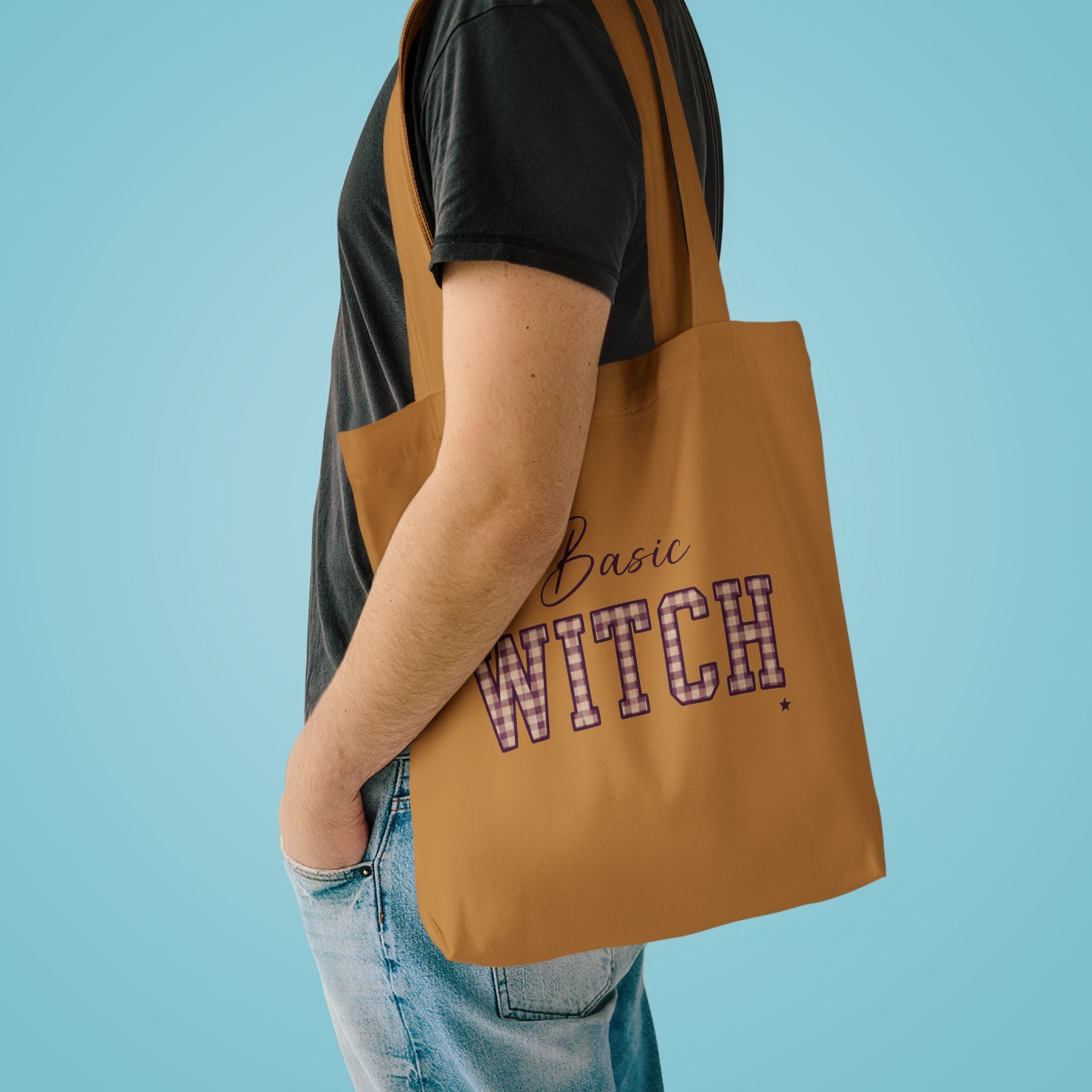 Witch Please Cotton Tote Bag — Gothic Halloween Reusable Shopper