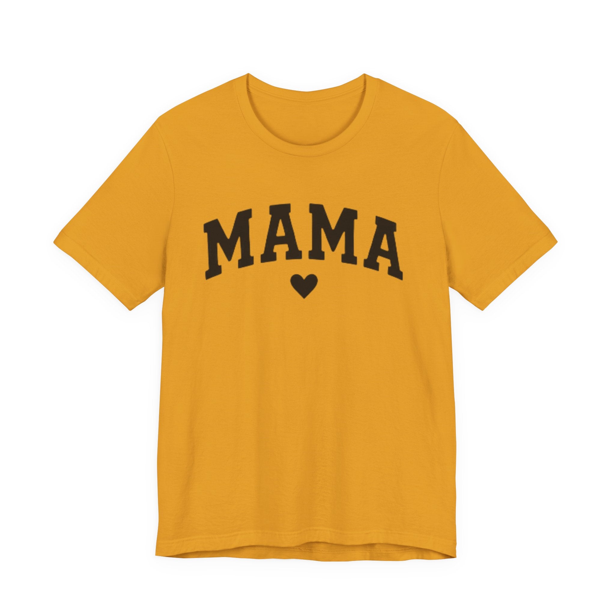 Mama Heart T-Shirt — Cozy Mom Tee, 'MAMA' Script Graphic for Mother's Day & Everyday