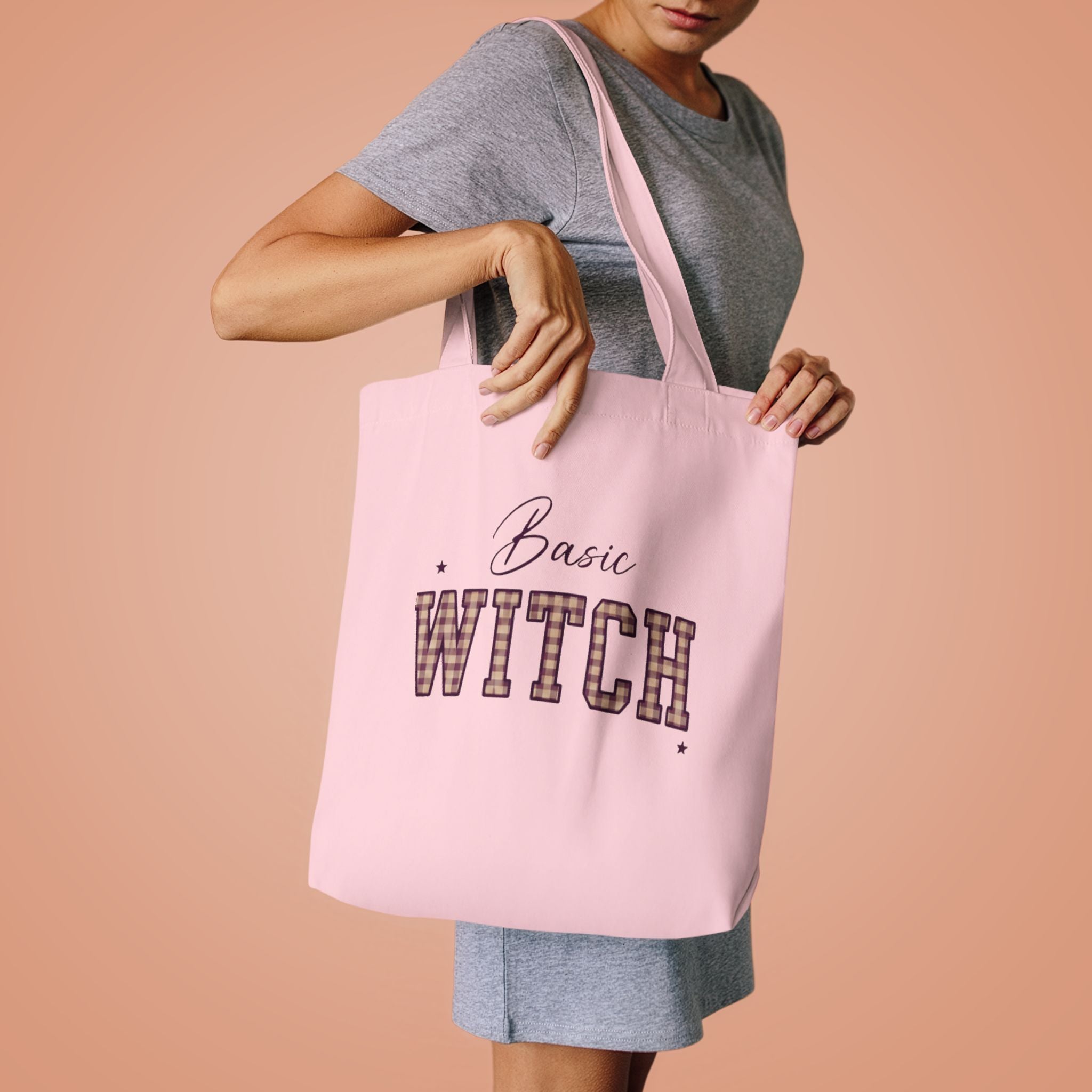 Witch Please Cotton Tote Bag — Gothic Halloween Reusable Shopper