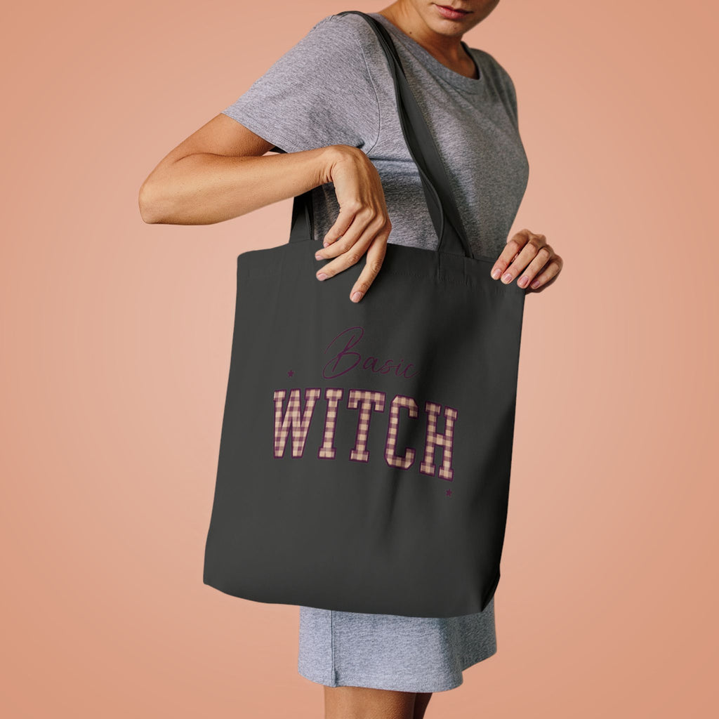 Witch Please Cotton Tote Bag — Gothic Halloween Reusable Shopper