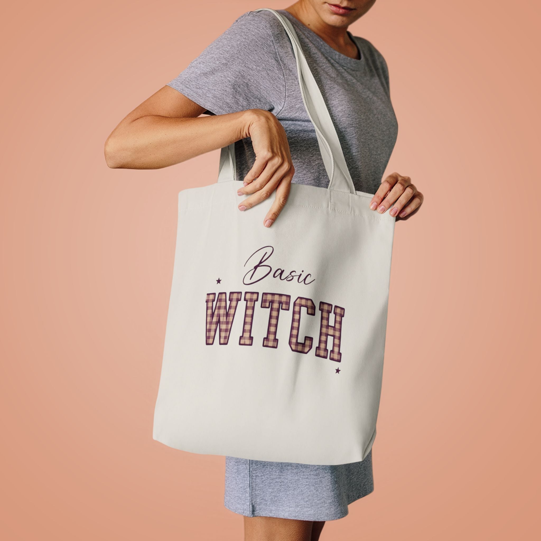 Witch Please Cotton Tote Bag — Gothic Halloween Reusable Shopper