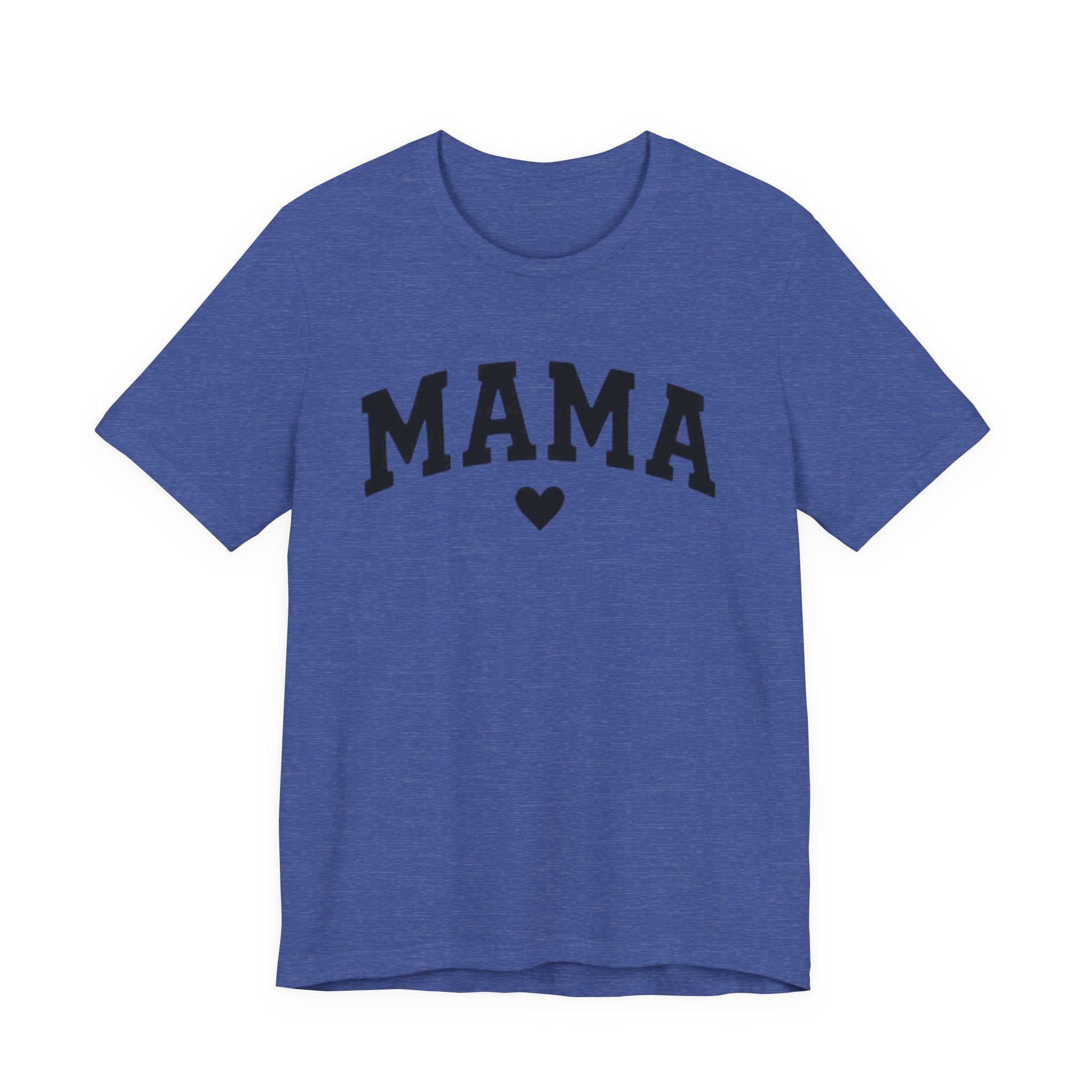 Mama Heart T-Shirt — Cozy Mom Tee, 'MAMA' Script Graphic for Mother's Day & Everyday