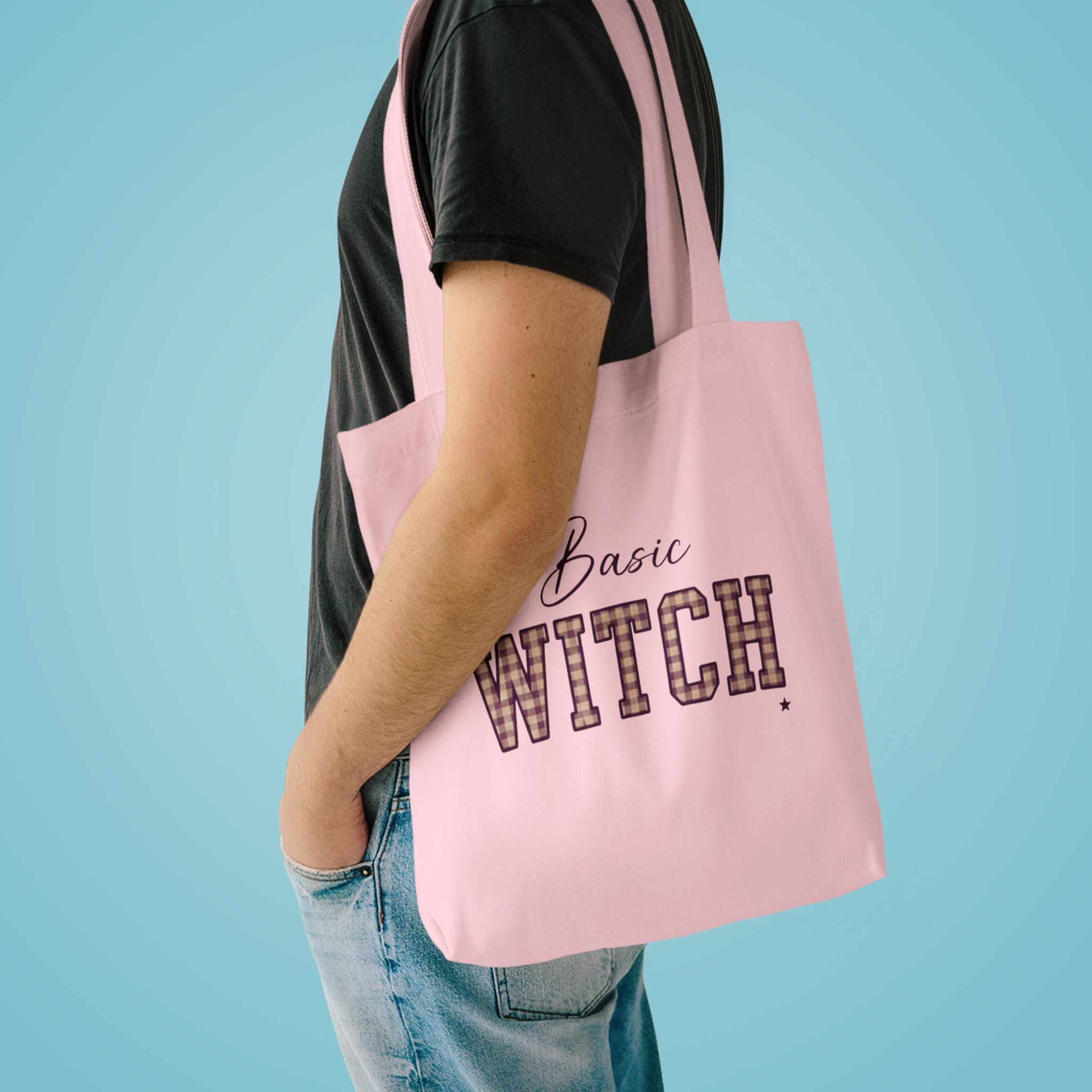 Witch Please Cotton Tote Bag — Gothic Halloween Reusable Shopper