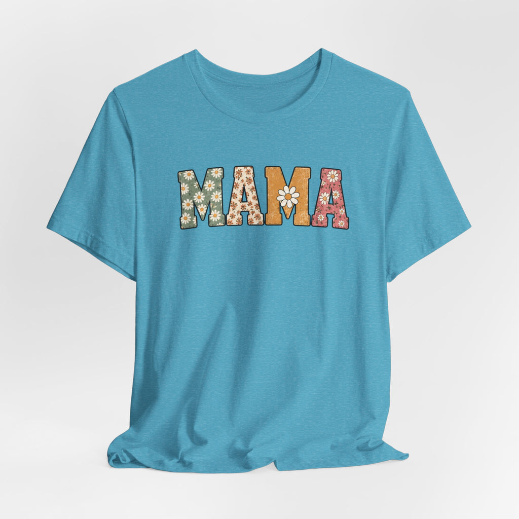 Mama Floral Tee — Retro Daisy Mom Shirt for Mother's Day