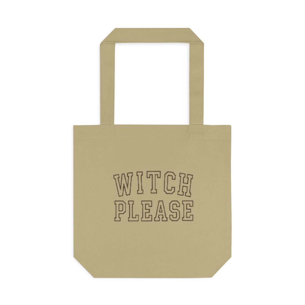 Witch Please Cotton Tote Bag — Gothic Halloween Reusable Shopper