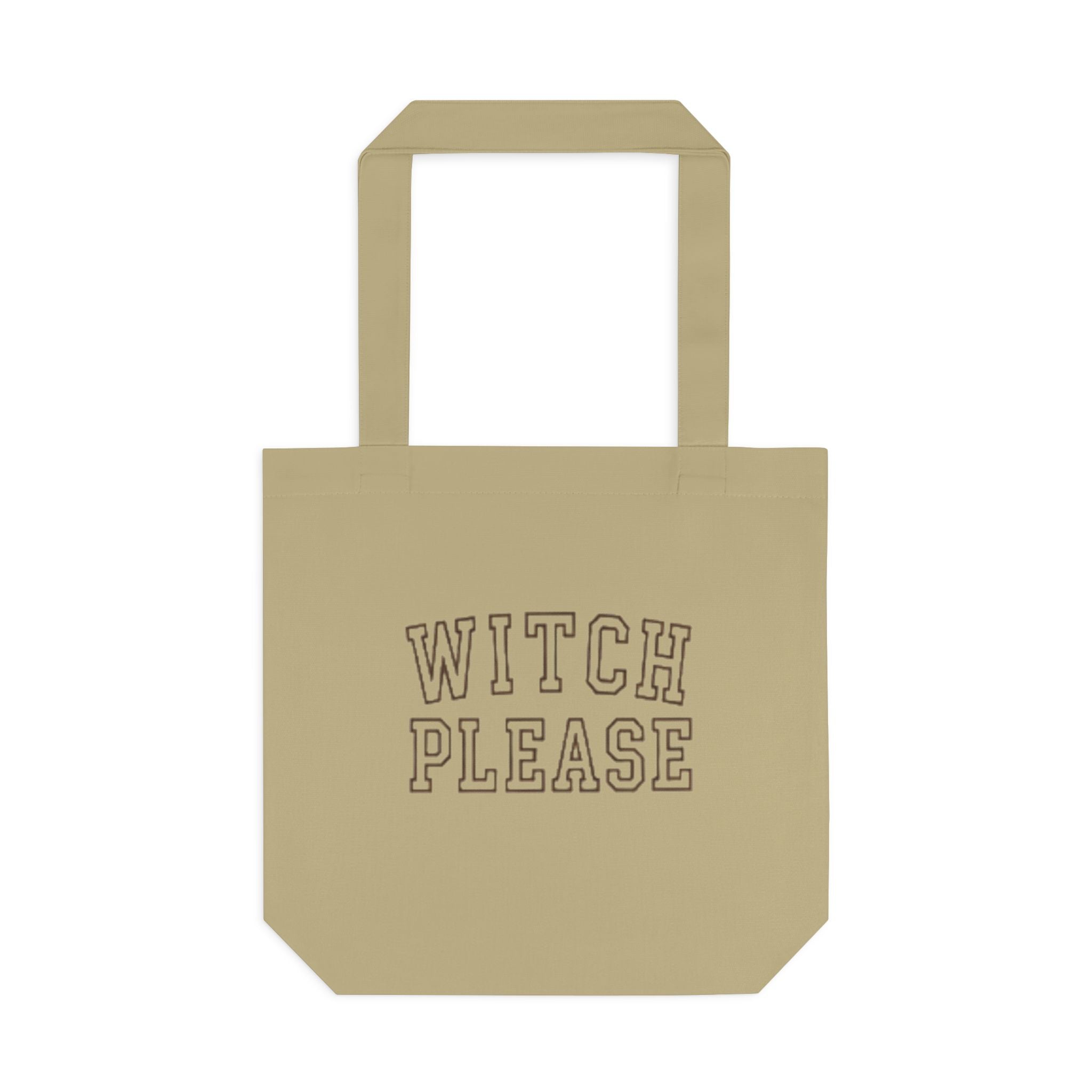 Witch Please Cotton Tote Bag — Gothic Halloween Reusable Shopper
