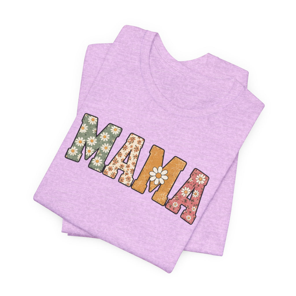 Mama Floral Tee — Retro Daisy Mom Shirt for Mother's Day