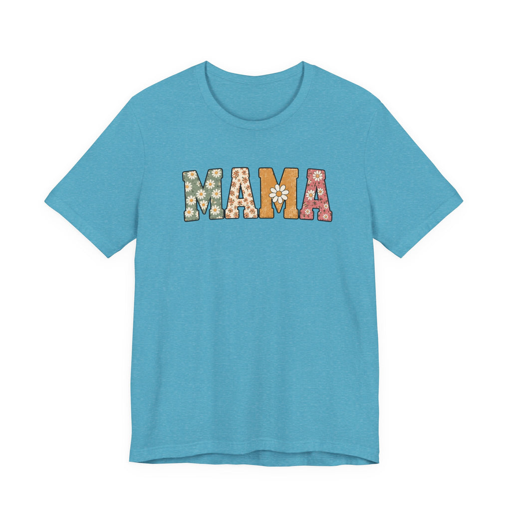 Mama Floral Tee — Retro Daisy Mom Shirt for Mother's Day