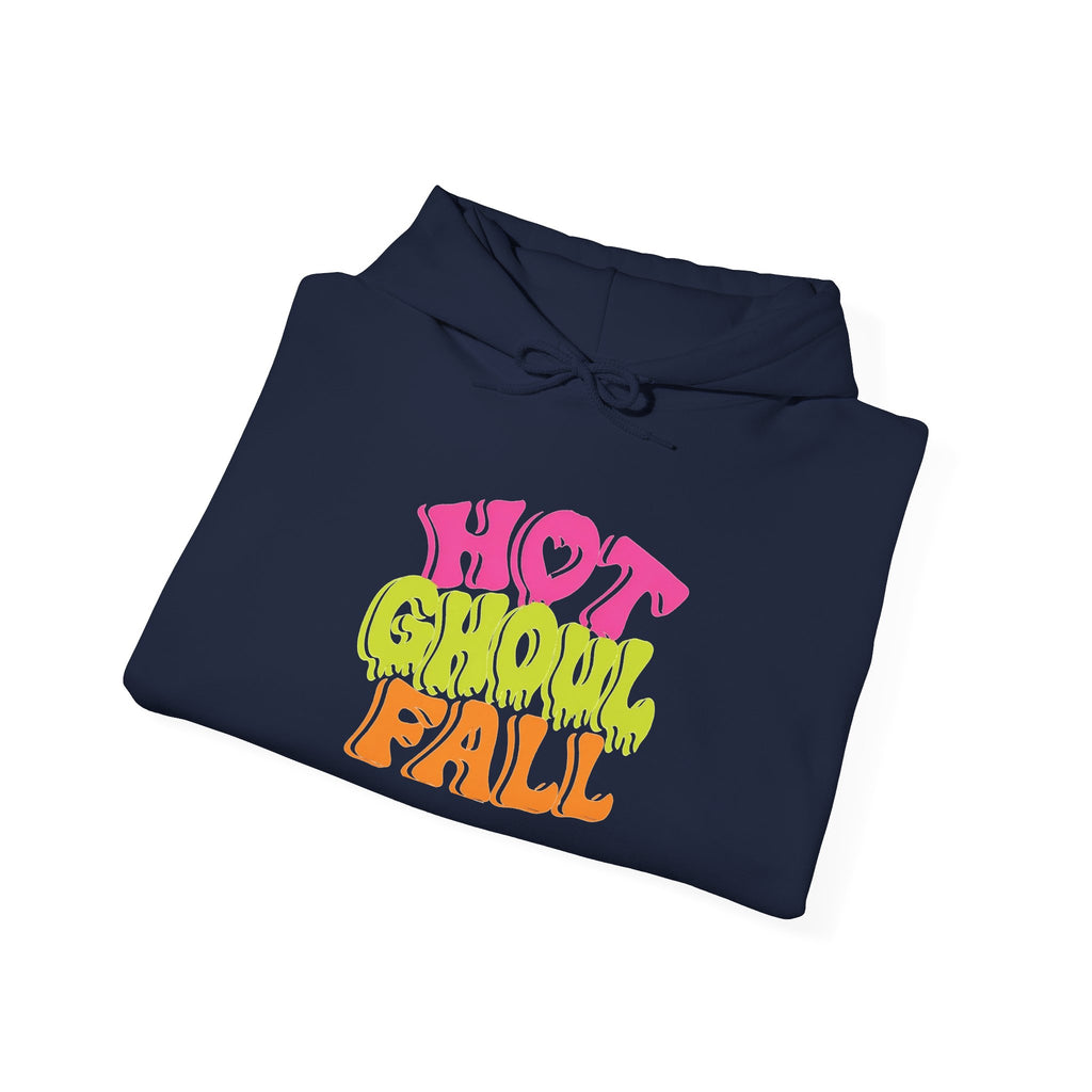 Hot Ghoul Fall Hoodie - Retro Halloween Graphic Sweatshirt