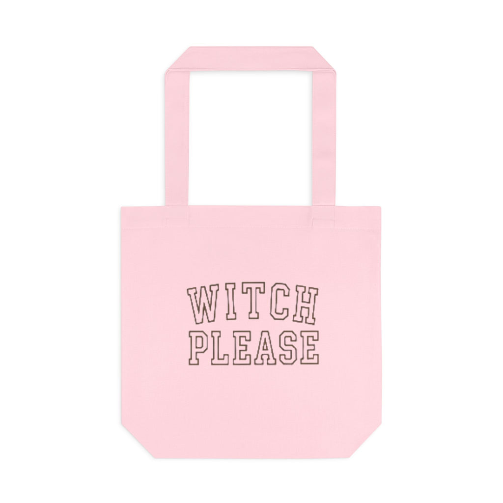 Witch Please Cotton Tote Bag — Gothic Halloween Reusable Shopper