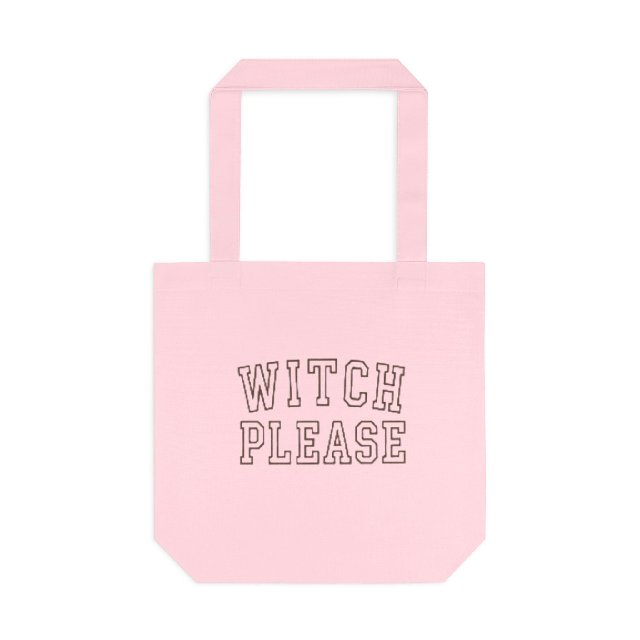 Witch Please Cotton Tote Bag — Gothic Halloween Reusable Shopper
