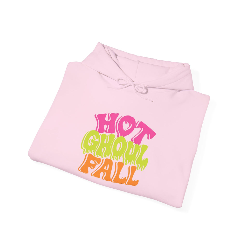Hot Ghoul Fall Hoodie - Retro Halloween Graphic Sweatshirt