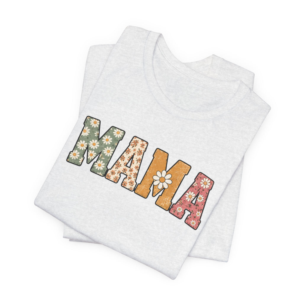Mama Floral Tee — Retro Daisy Mom Shirt for Mother's Day