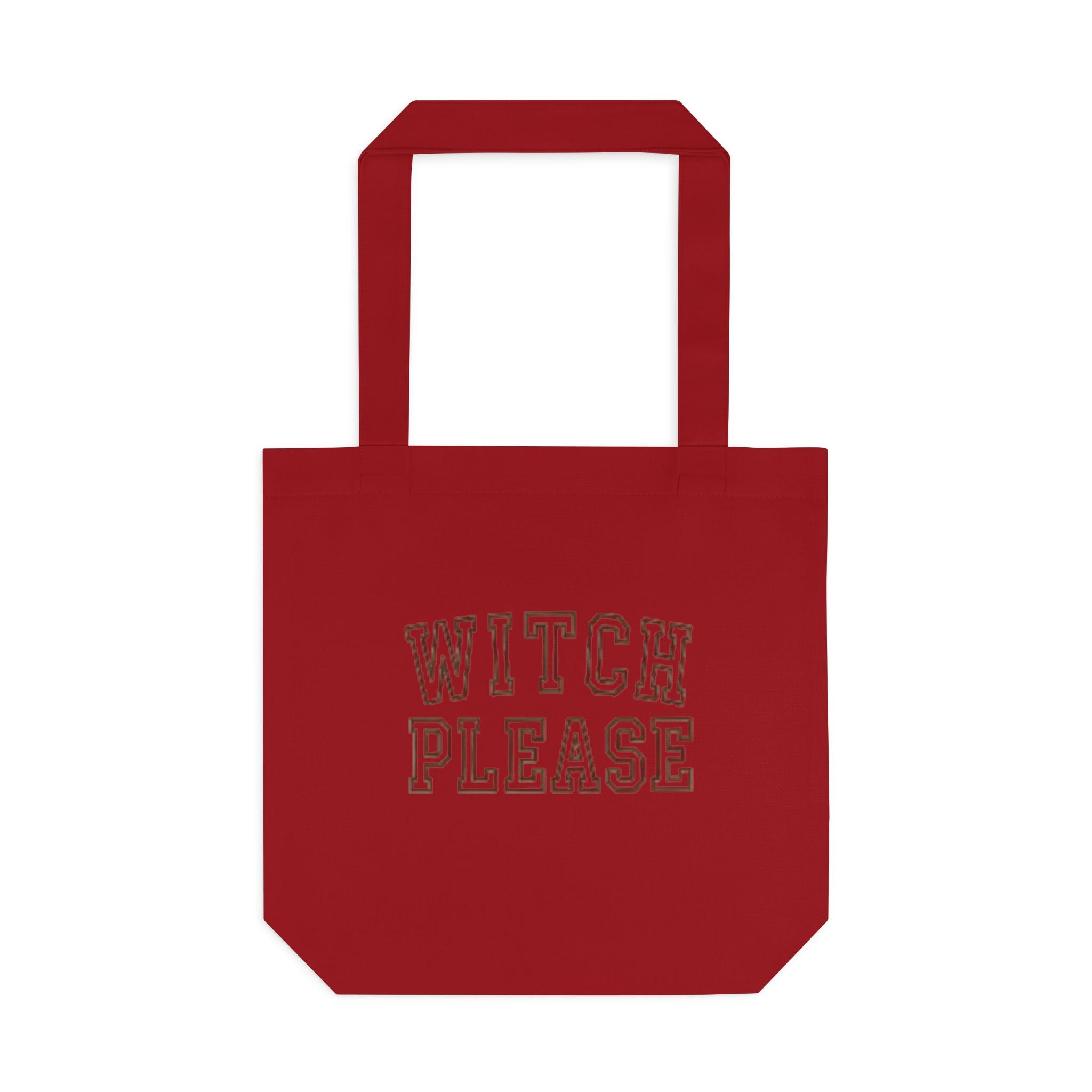 Witch Please Cotton Tote Bag — Gothic Halloween Reusable Shopper