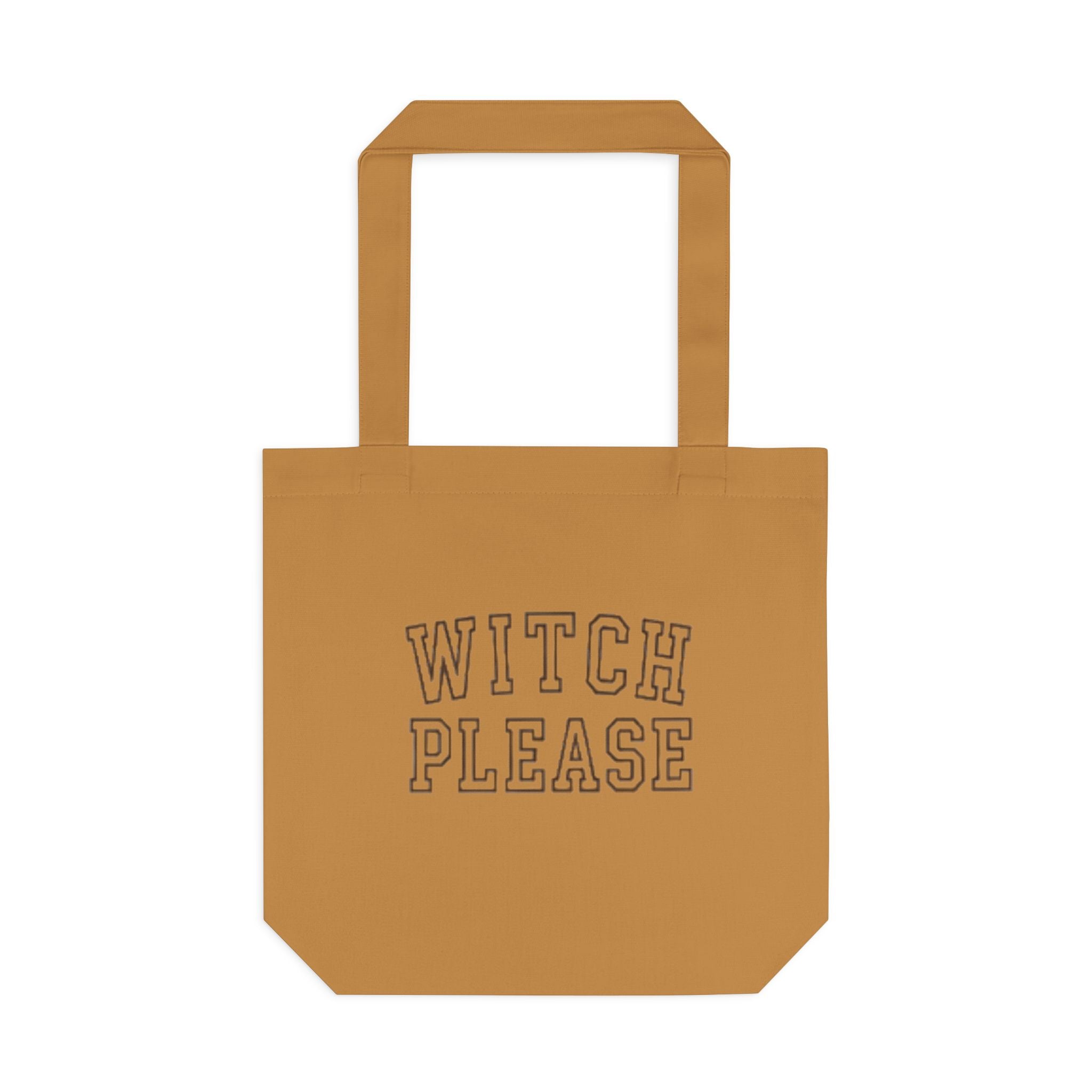 Witch Please Cotton Tote Bag — Gothic Halloween Reusable Shopper