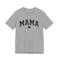 Mama Heart T-Shirt — Cozy Mom Tee, 'MAMA' Script Graphic for Mother's Day & Everyday