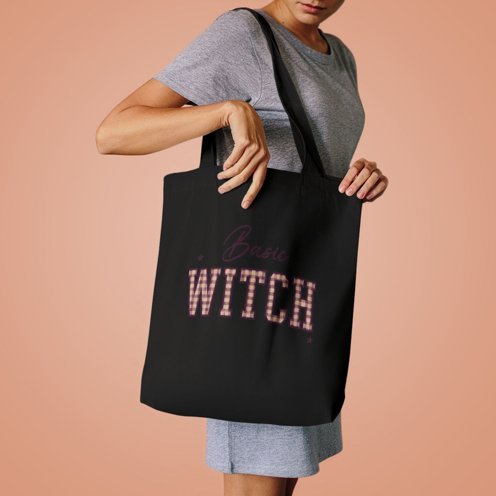 Witch Please Cotton Tote Bag — Gothic Halloween Reusable Shopper