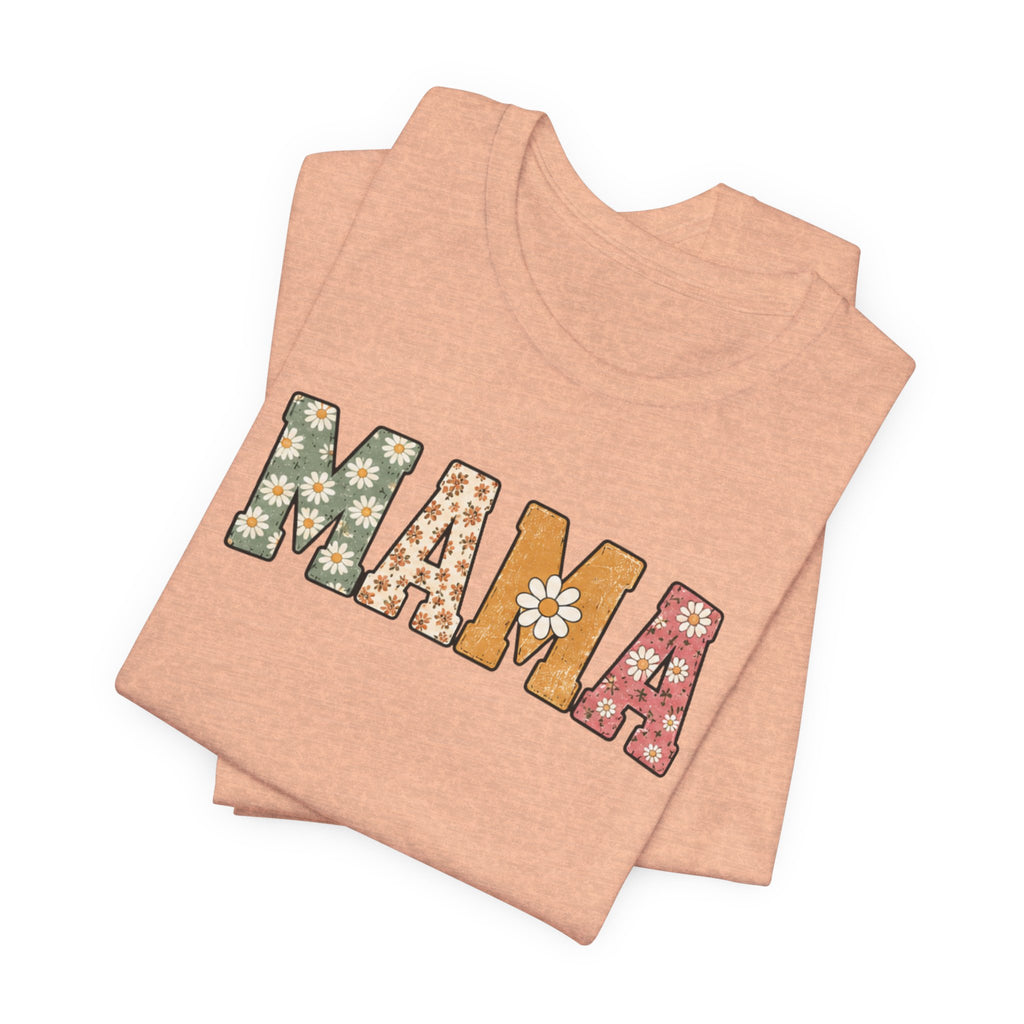 Mama Floral Tee — Retro Daisy Mom Shirt for Mother's Day