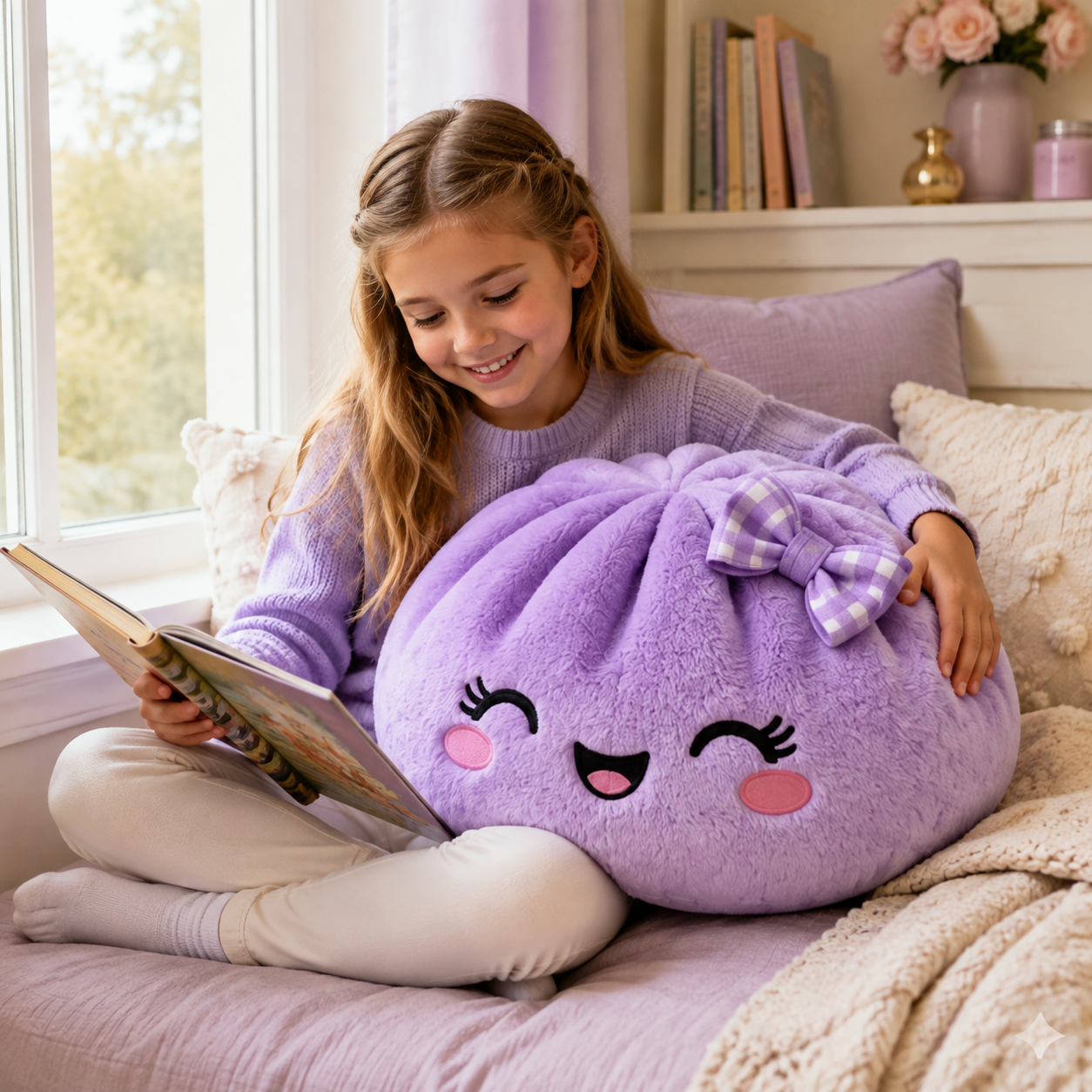 Lulu- Lavender Dumpling Pillow