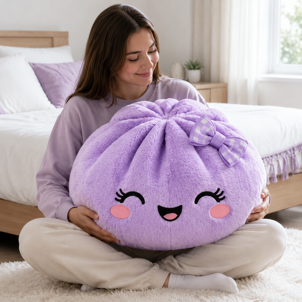 Lulu- Lavender Dumpling Pillow