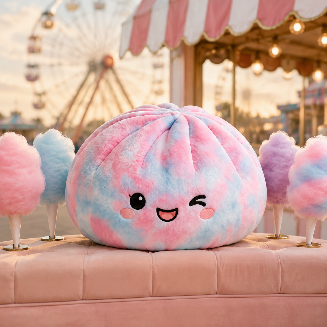 Puff- The Oversized Cotton Candy Dumpling Pillow