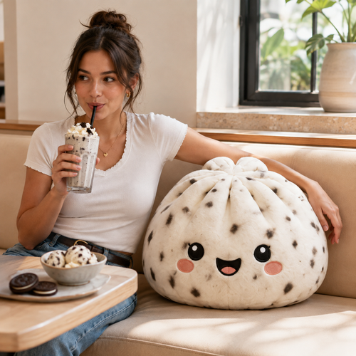 Cookie- Oversized Cookies and Cream Dumpling pillow