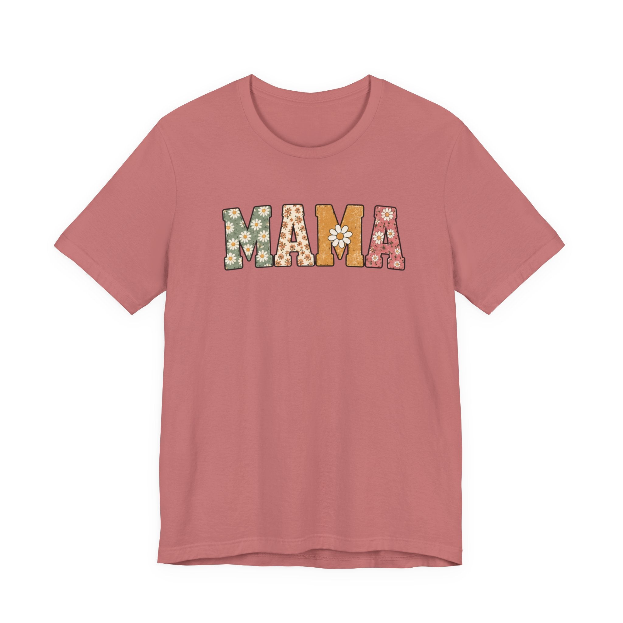 Mama Floral Tee — Retro Daisy Mom Shirt for Mother's Day