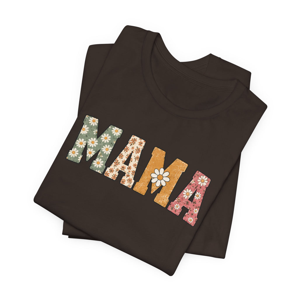 Mama Floral Tee — Retro Daisy Mom Shirt for Mother's Day