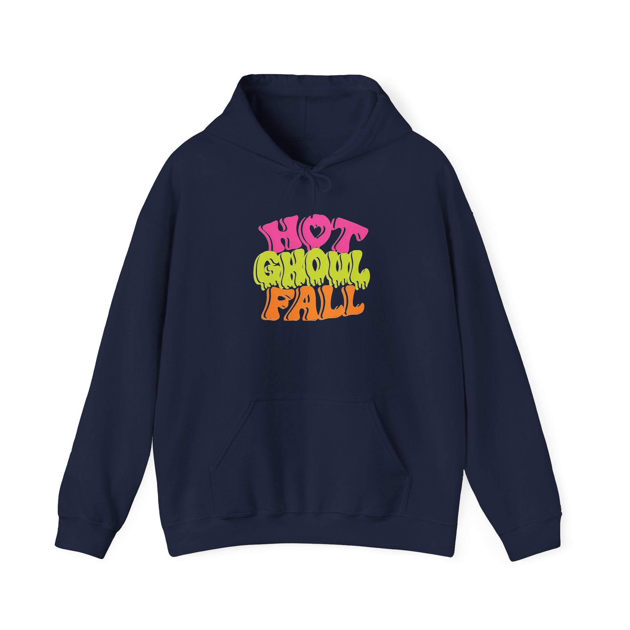 Hot Ghoul Fall Hoodie - Retro Halloween Graphic Sweatshirt