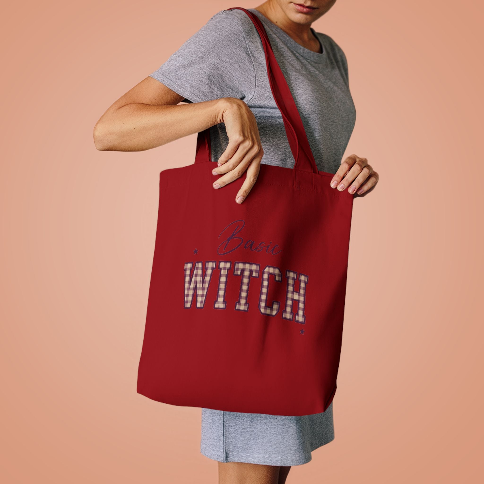 Witch Please Cotton Tote Bag — Gothic Halloween Reusable Shopper