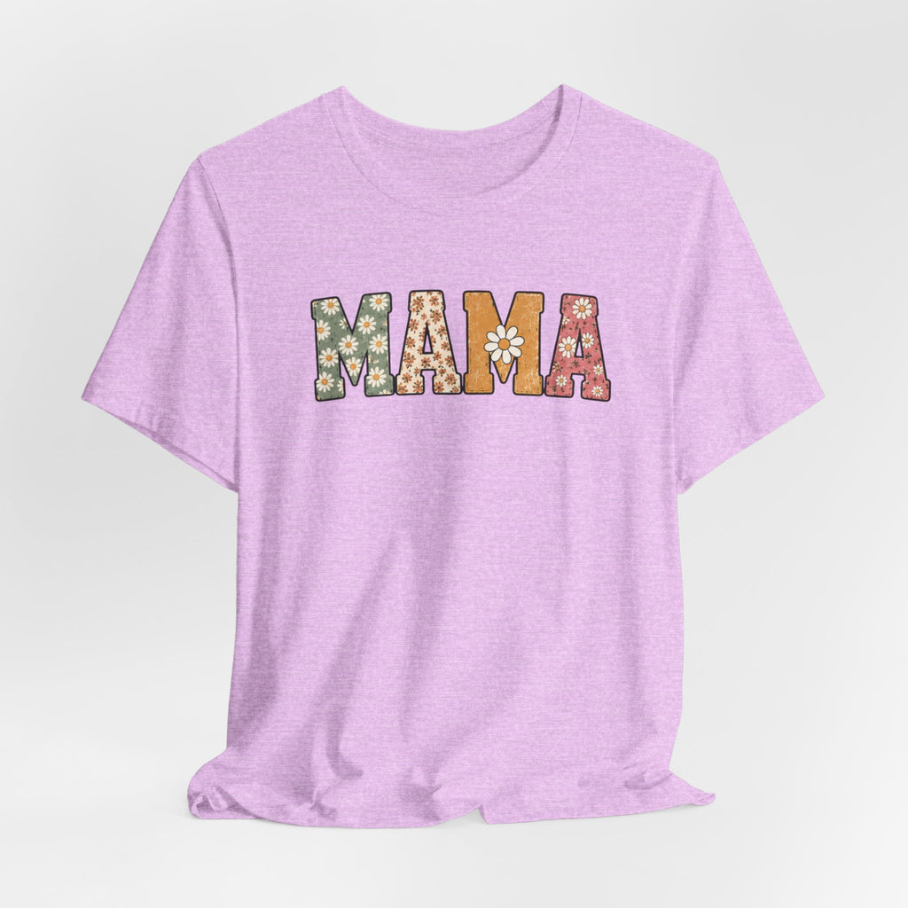 Mama Floral Tee — Retro Daisy Mom Shirt for Mother's Day