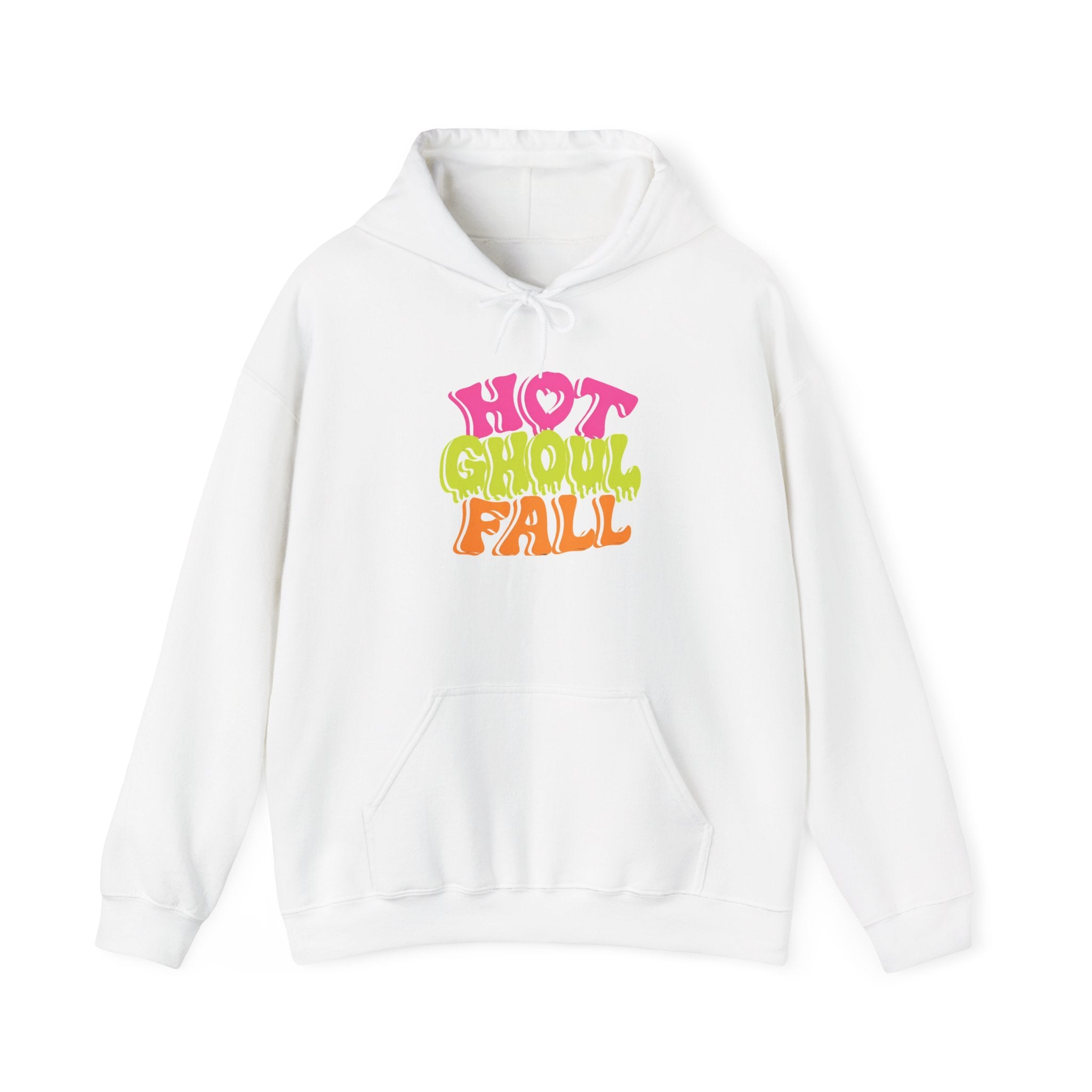 Hot Ghoul Fall Hoodie - Retro Halloween Graphic Sweatshirt