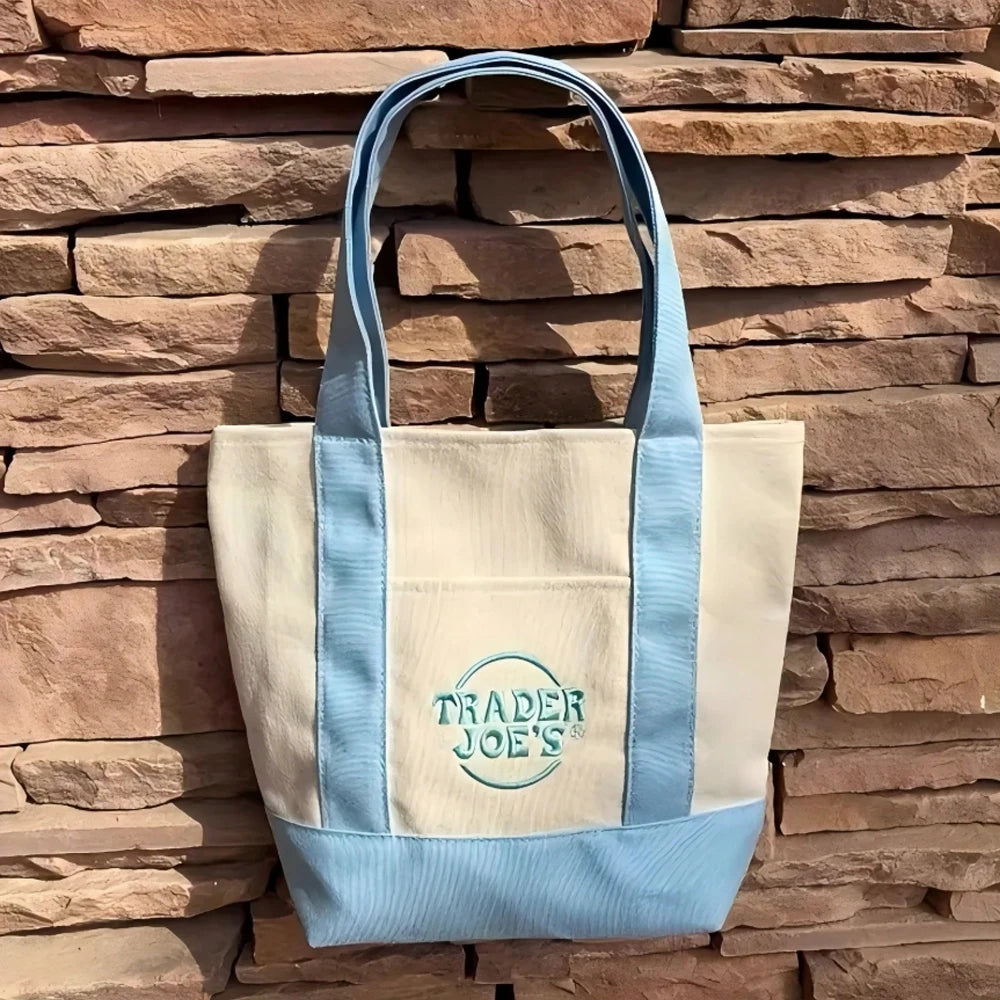 Canvas Tote Bag With Zipper, Multi-Pocket Women's Shoulder Bag, Multiple Pockets Can Hold Daily Necessities Travel Items