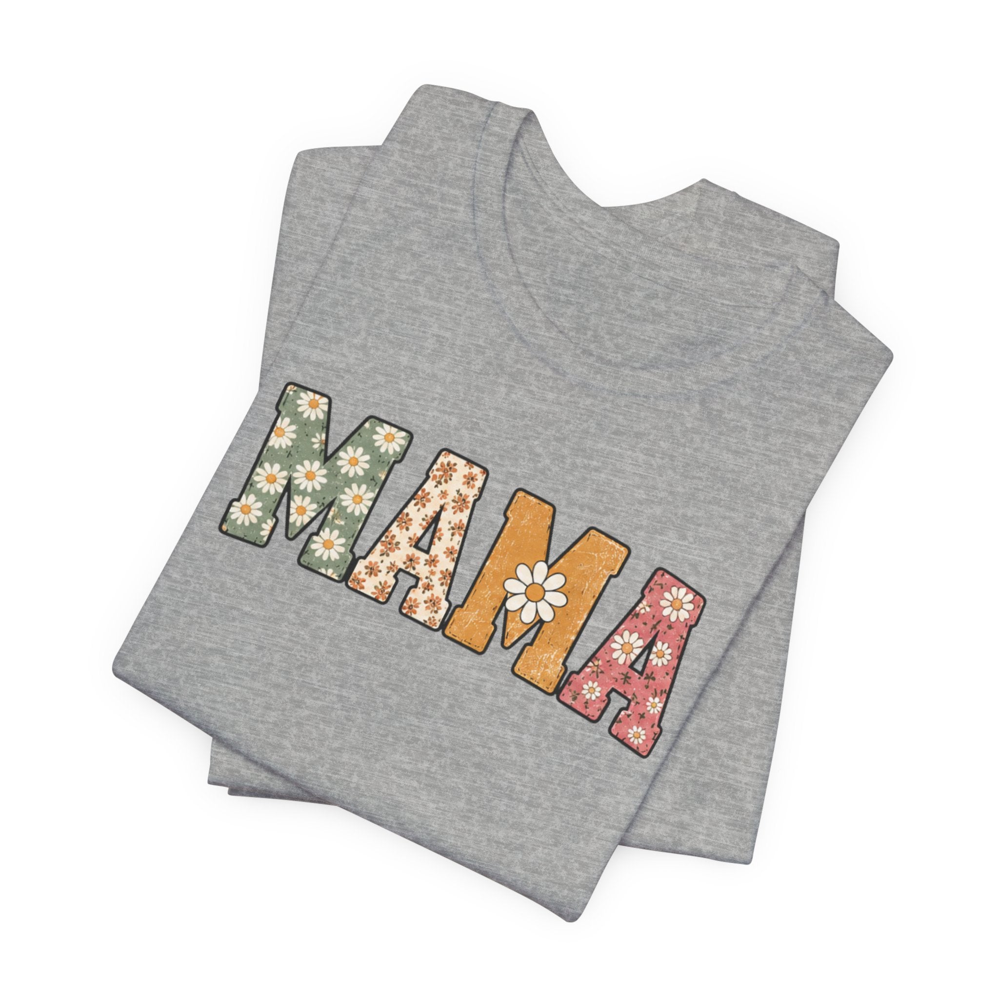 Mama Floral Tee — Retro Daisy Mom Shirt for Mother's Day