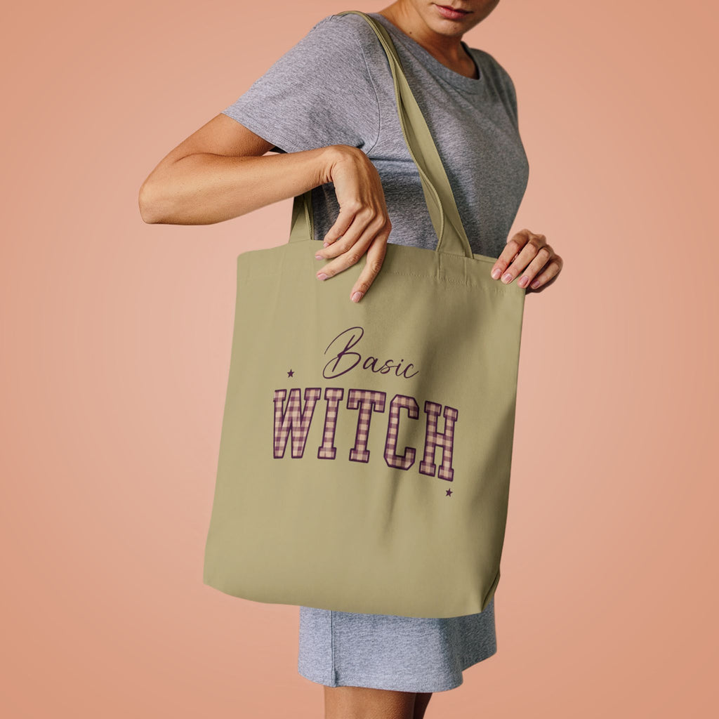 Witch Please Cotton Tote Bag — Gothic Halloween Reusable Shopper