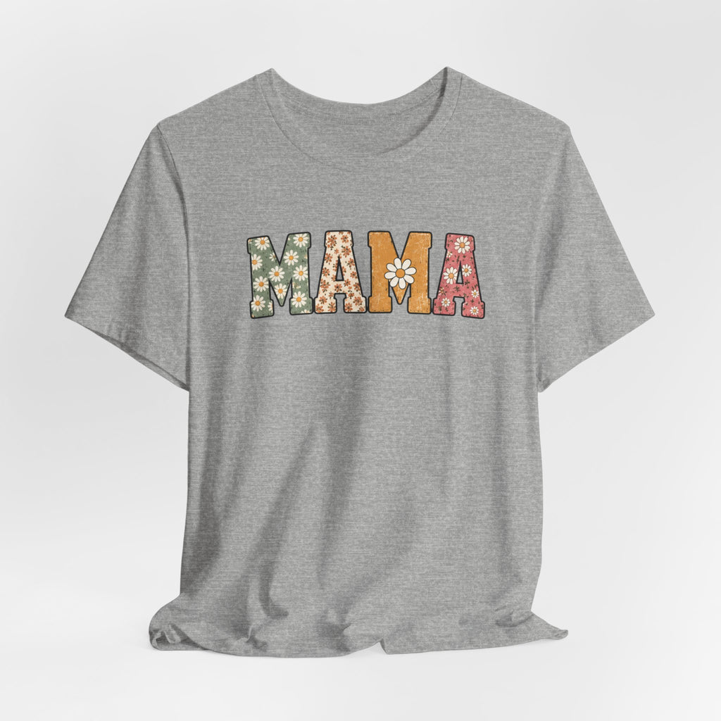 Mama Floral Tee — Retro Daisy Mom Shirt for Mother's Day