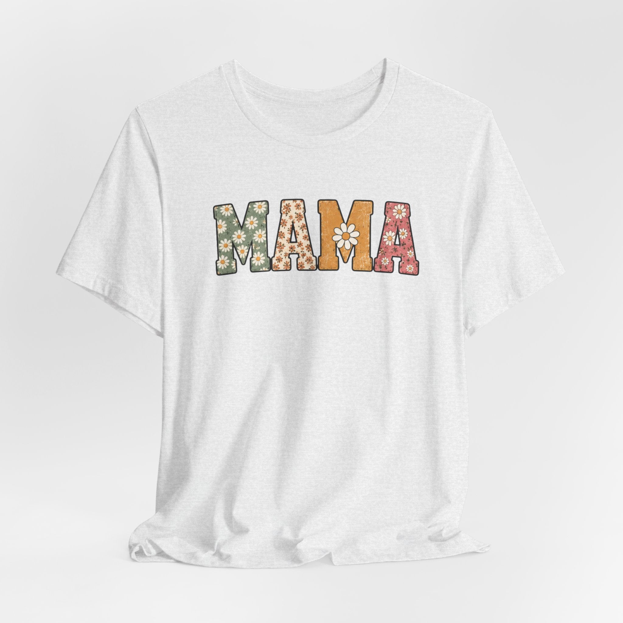 Mama Floral Tee — Retro Daisy Mom Shirt for Mother's Day