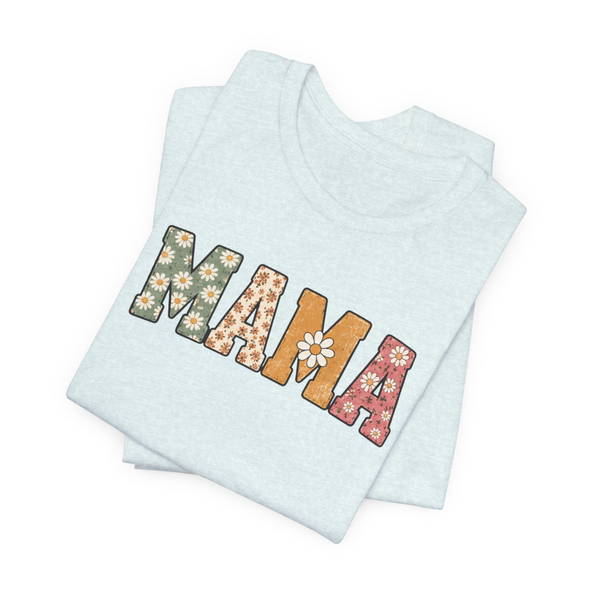 Mama Floral Tee — Retro Daisy Mom Shirt for Mother's Day