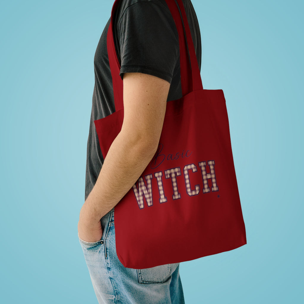 Witch Please Cotton Tote Bag — Gothic Halloween Reusable Shopper