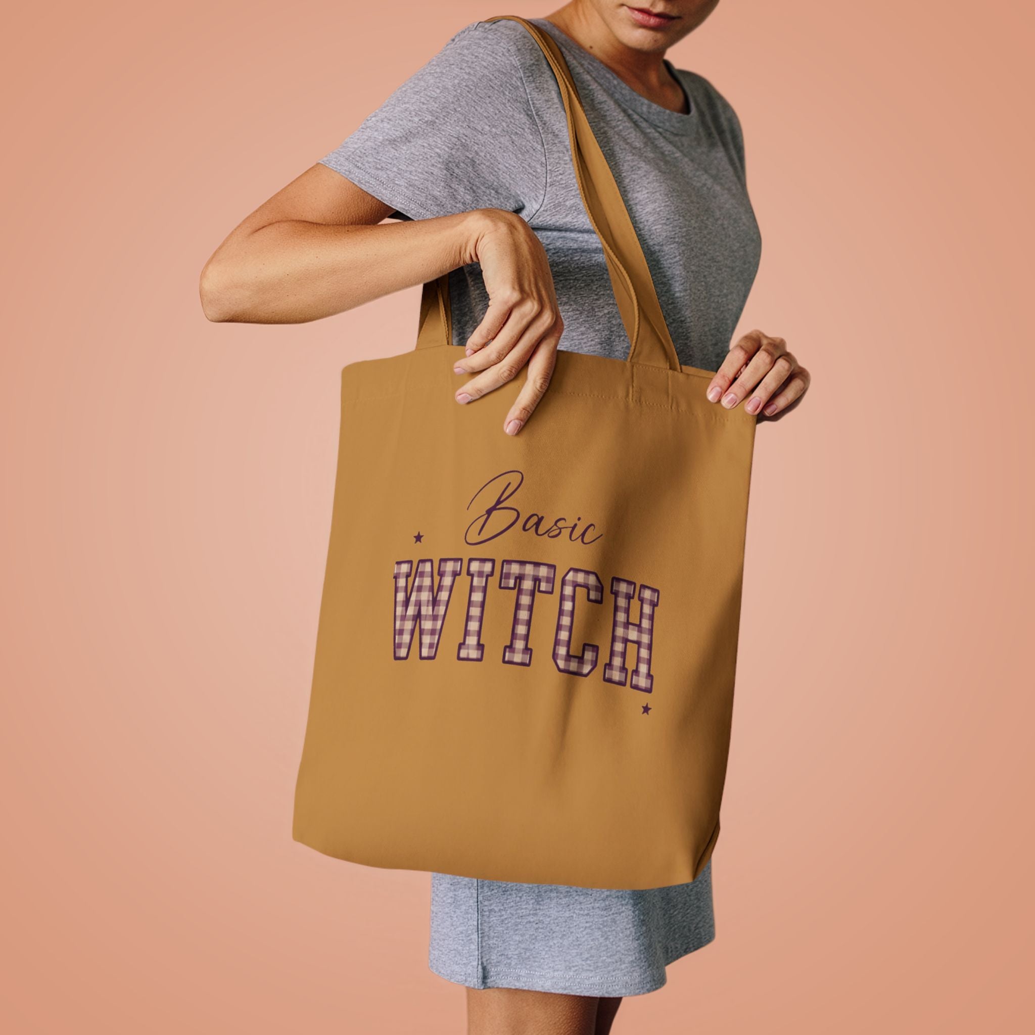 Witch Please Cotton Tote Bag — Gothic Halloween Reusable Shopper