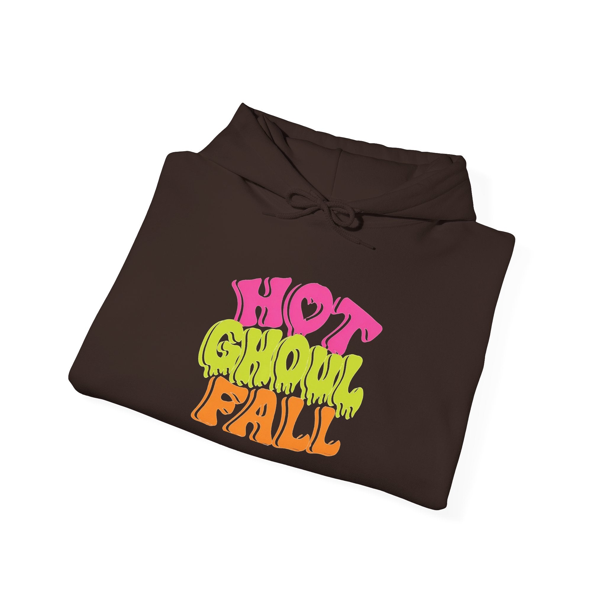 Hot Ghoul Fall Hoodie - Retro Halloween Graphic Sweatshirt