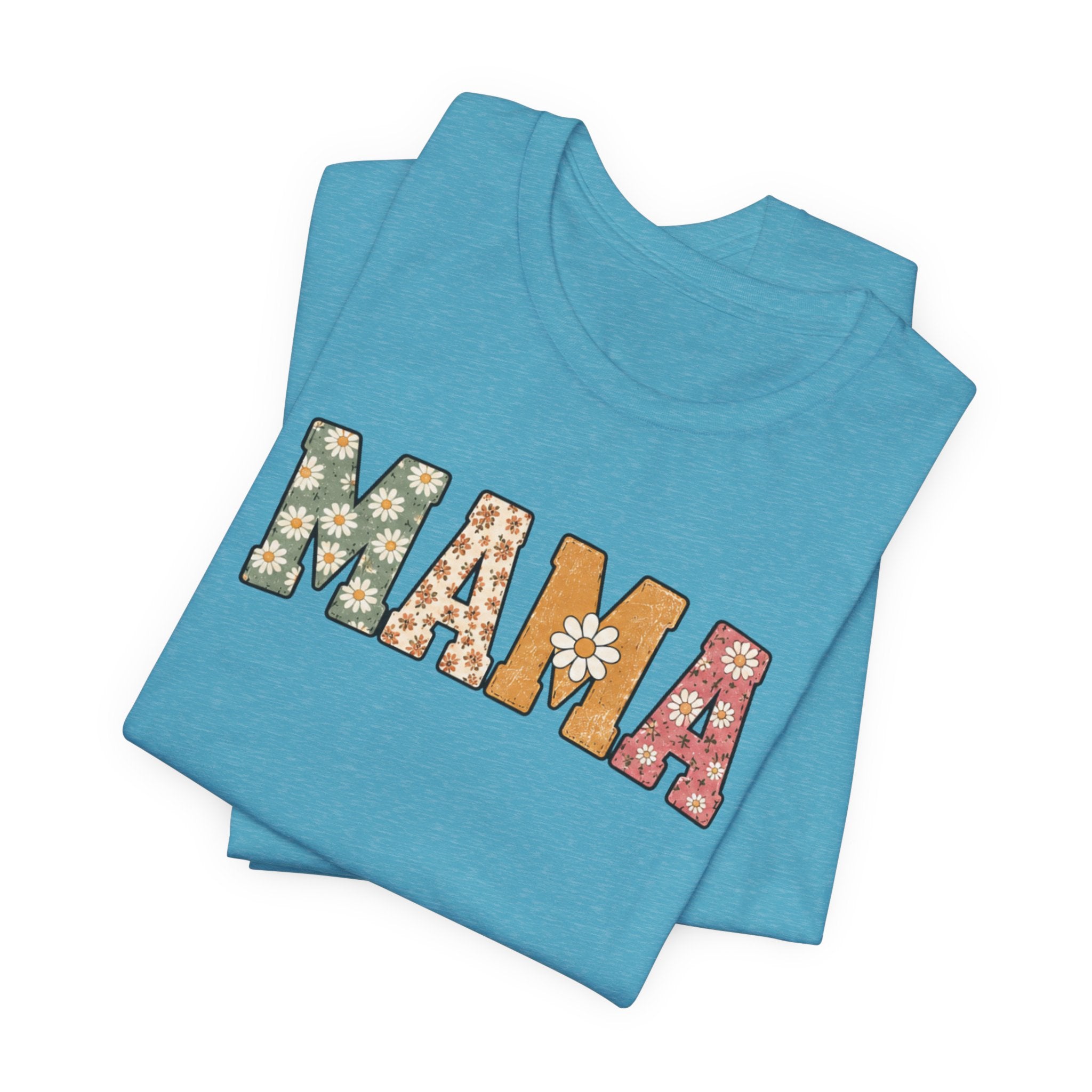 Mama Floral Tee — Retro Daisy Mom Shirt for Mother's Day
