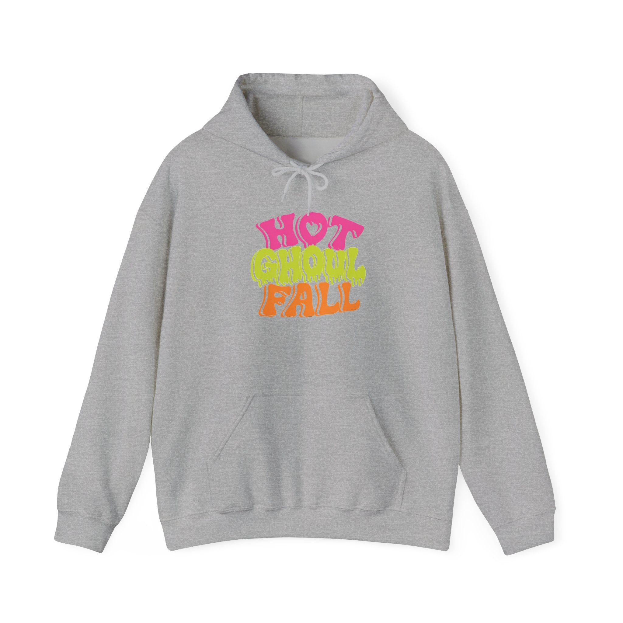 Hot Ghoul Fall Hoodie - Retro Halloween Graphic Sweatshirt