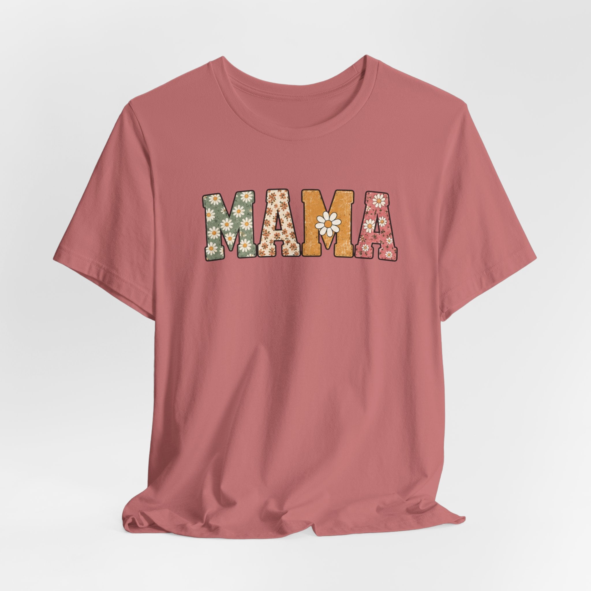 Mama Floral Tee — Retro Daisy Mom Shirt for Mother's Day