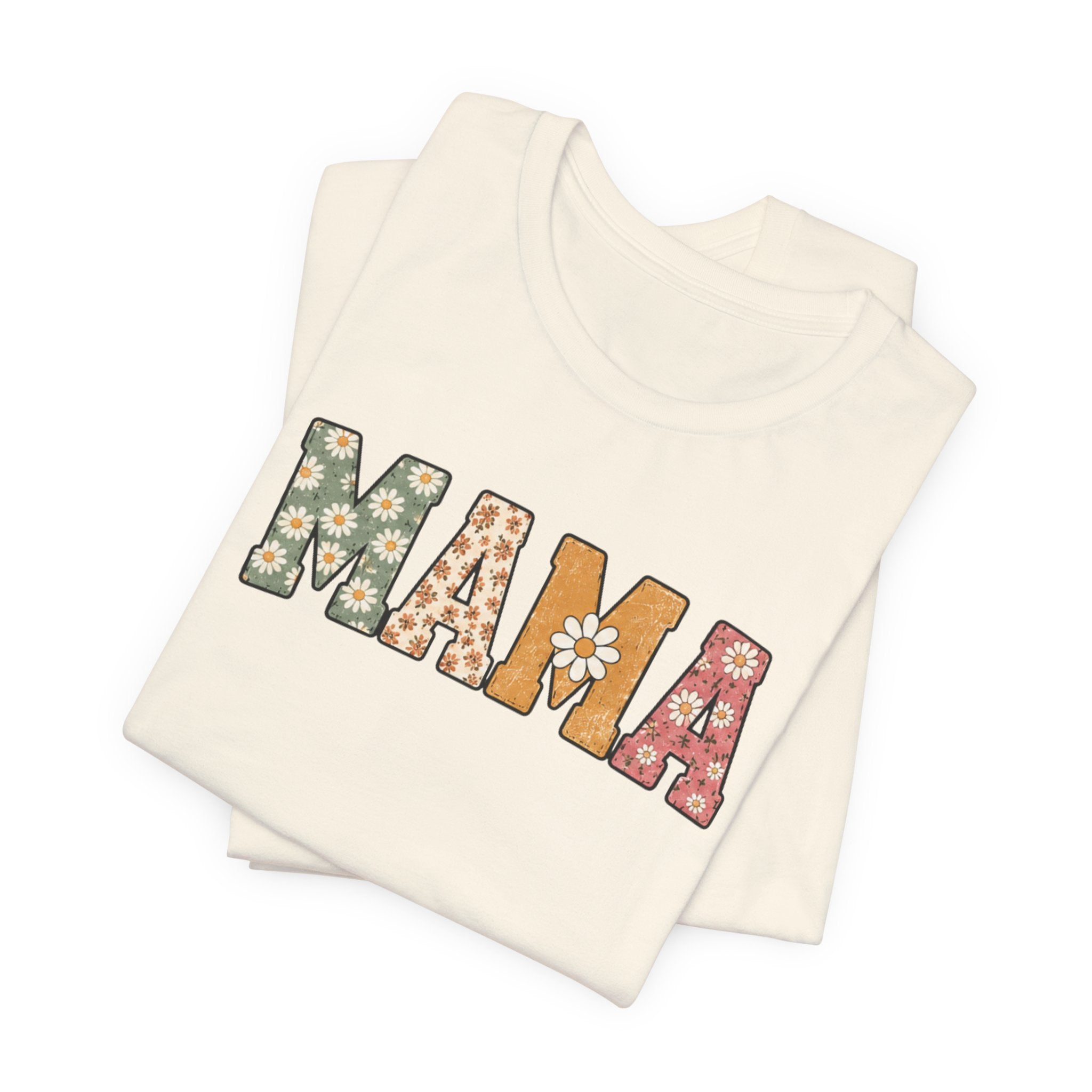 Mama Floral Tee — Retro Daisy Mom Shirt for Mother's Day