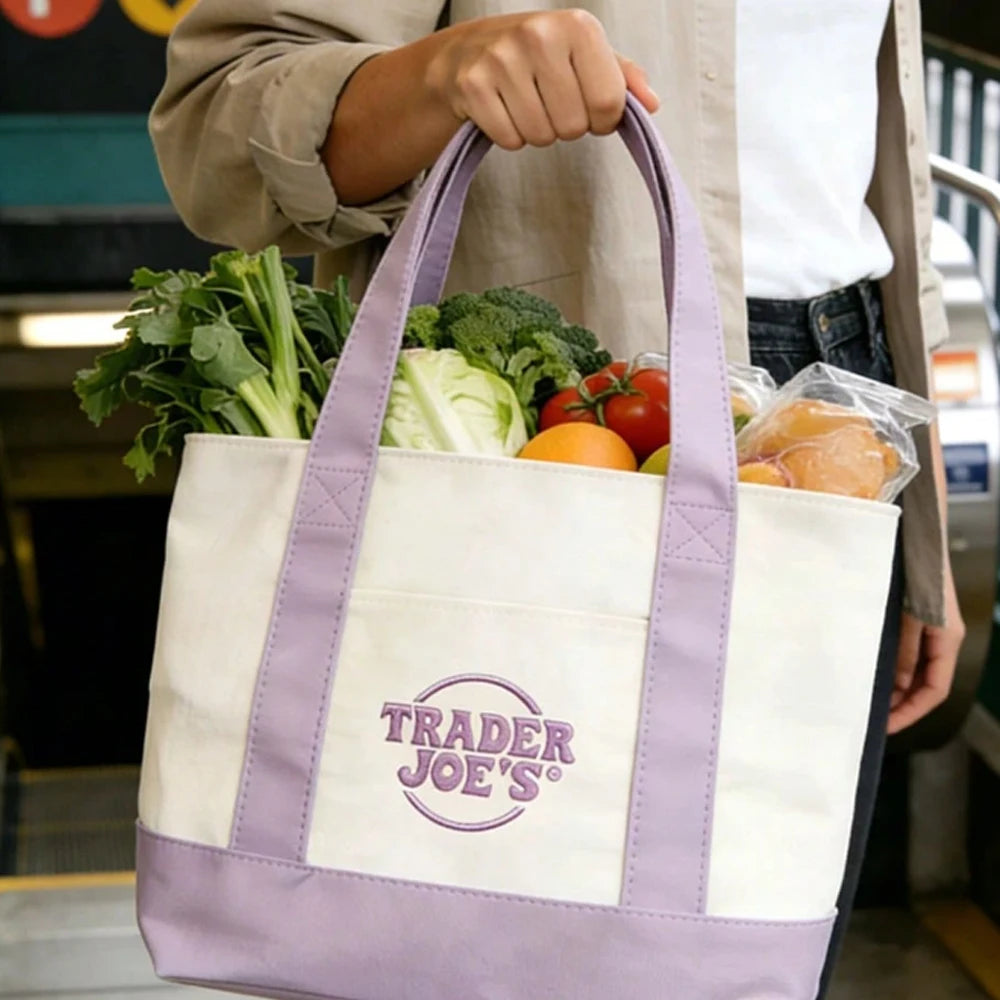Canvas Tote Bag With Zipper, Multi-Pocket Women's Shoulder Bag, Multiple Pockets Can Hold Daily Necessities Travel Items