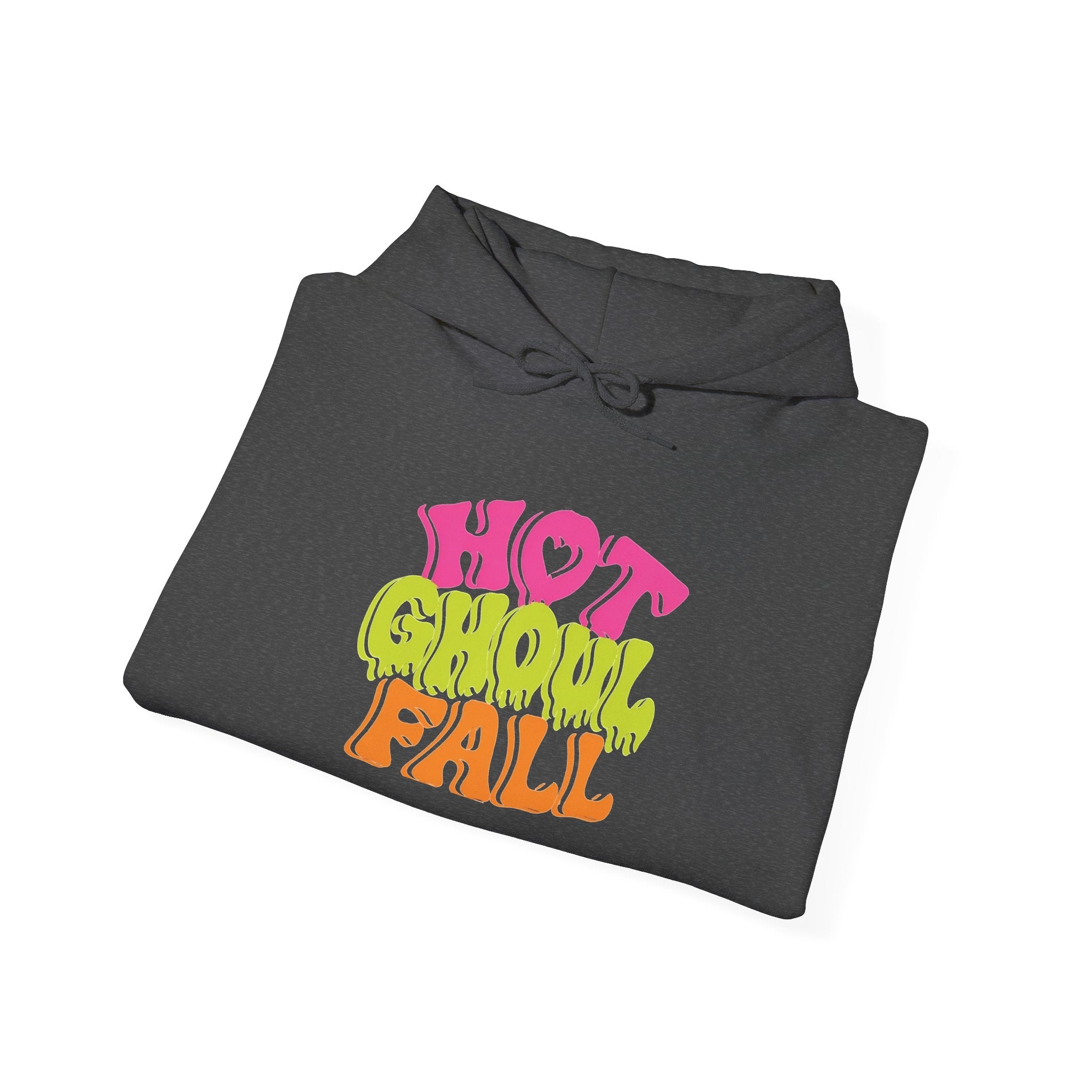 Hot Ghoul Fall Hoodie - Retro Halloween Graphic Sweatshirt